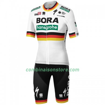 Combinaison Cycliste + Cuissard à Bretelles 2020 BORA-hansgrohe Championnats de Allemagne N001